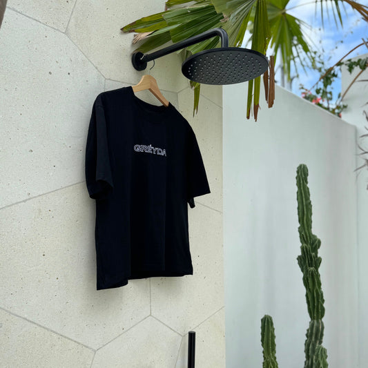 Black 100% Cotton Tee