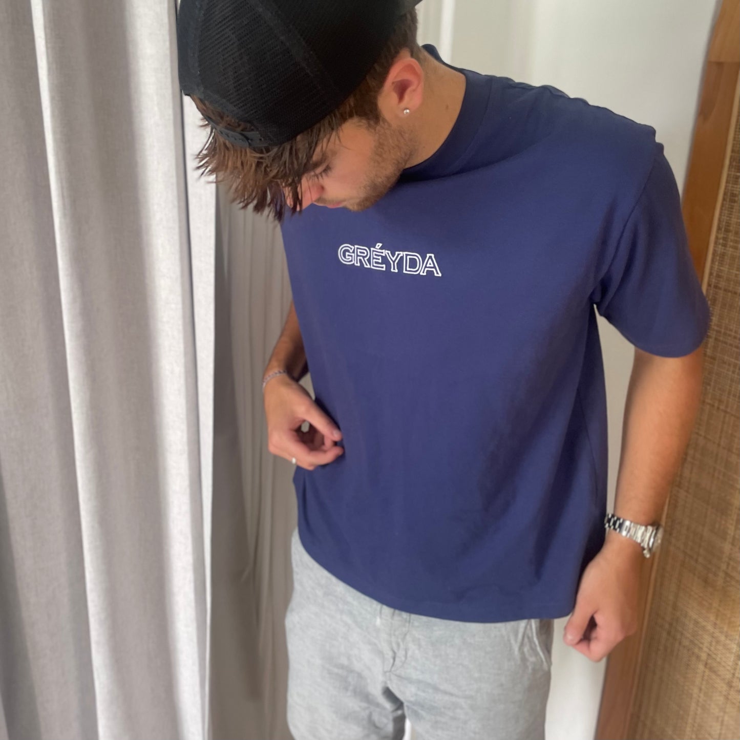 Navy 100% Cotton Tee