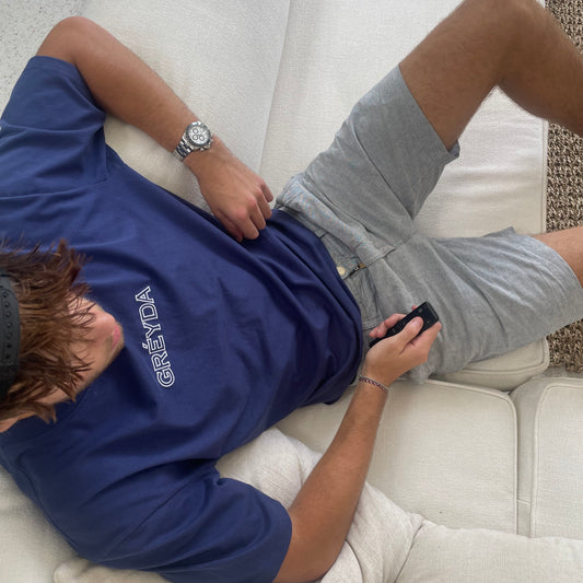 Navy 100% Cotton Tee